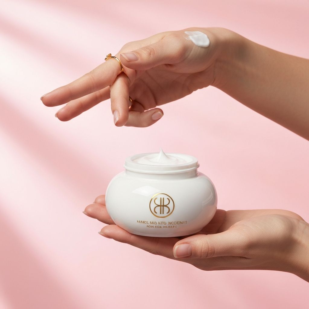 Women's skincare consultation